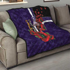 Fremantle Dockers ANZAC Personalised Quilt Lest We Forget Poppy Camo