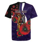 Fremantle Dockers ANZAC Personalised Rugby Jersey Lest We Forget Poppy Camo