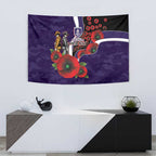 Fremantle Dockers ANZAC Personalised Tapestry Lest We Forget Poppy Camo