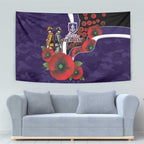 Fremantle Dockers ANZAC Personalised Tapestry Lest We Forget Poppy Camo