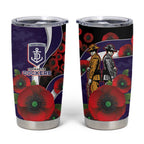Fremantle Dockers ANZAC Personalised Tumbler Cup Lest We Forget Poppy Camo