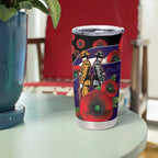 Fremantle Dockers ANZAC Personalised Tumbler Cup Lest We Forget Poppy Camo