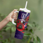 Fremantle Dockers ANZAC Personalised Tumbler With Handle Lest We Forget Poppy Camo
