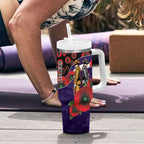 Fremantle Dockers ANZAC Personalised Tumbler With Handle Lest We Forget Poppy Camo