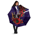 Fremantle Dockers ANZAC Personalised Umbrella Lest We Forget Poppy Camo
