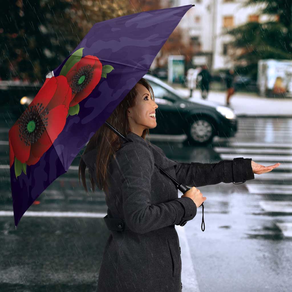 Fremantle Dockers ANZAC Personalised Umbrella Lest We Forget Poppy Camo