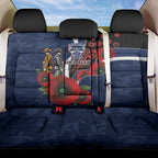 Geelong Cats ANZAC Personalised Back Car Seat Cover Lest We Forget Poppy Camo