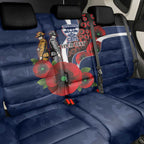 Geelong Cats ANZAC Personalised Back Car Seat Cover Lest We Forget Poppy Camo