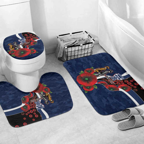 Geelong Cats ANZAC Personalised Bathroom Set Lest We Forget Poppy Camo