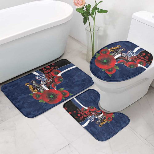 Geelong Cats ANZAC Personalised Bathroom Set Lest We Forget Poppy Camo