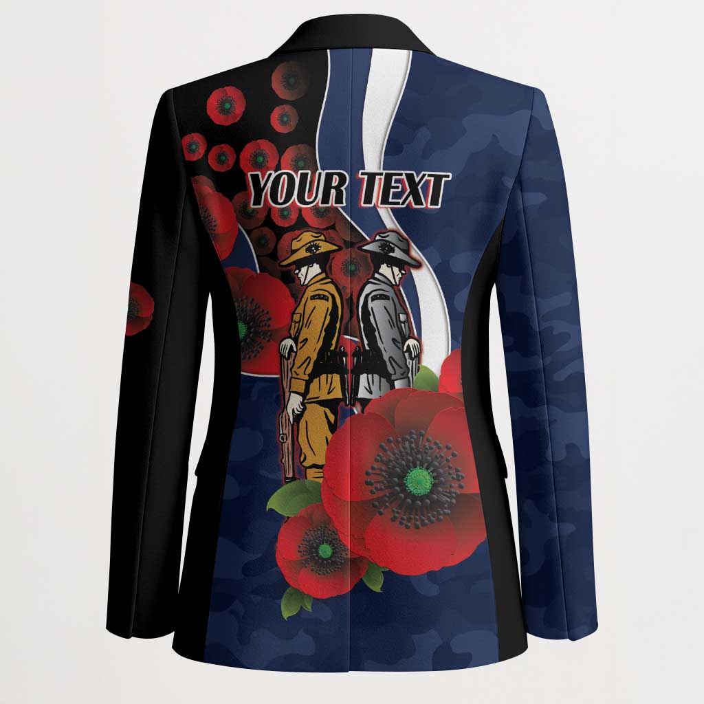Geelong Cats ANZAC Personalised Blazer Lest We Forget Poppy Camo