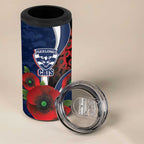Geelong Cats ANZAC Personalised 4 in 1 Can Cooler Tumbler Lest We Forget Poppy Camo
