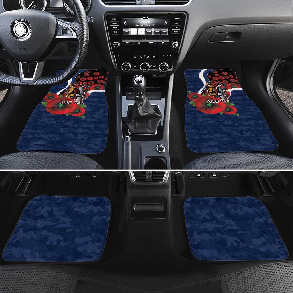 Geelong Cats ANZAC Personalised Car Mats Lest We Forget Poppy Camo