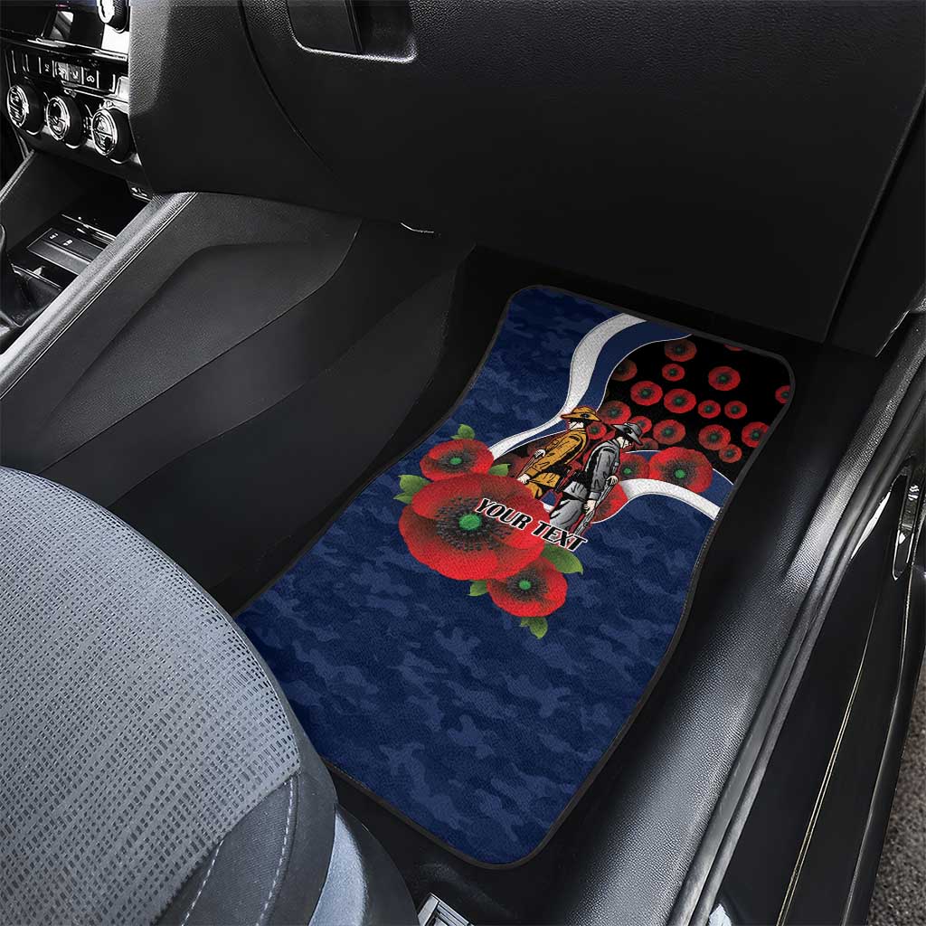 Geelong Cats ANZAC Personalised Car Mats Lest We Forget Poppy Camo