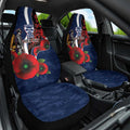 Geelong Cats ANZAC Personalised Car Seat Cover Lest We Forget Poppy Camo