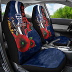 Geelong Cats ANZAC Personalised Car Seat Cover Lest We Forget Poppy Camo