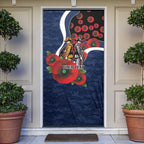 Geelong Cats ANZAC Personalised Door Cover Lest We Forget Poppy Camo