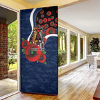 Geelong Cats ANZAC Personalised Door Cover Lest We Forget Poppy Camo