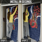 Geelong Cats ANZAC Personalised Door Cover Lest We Forget Poppy Camo