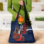 Geelong Cats ANZAC Personalised Grocery Bag Lest We Forget Poppy Camo