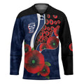 Geelong Cats ANZAC Personalised Hockey Jersey Lest We Forget Poppy Camo