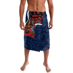Geelong Cats ANZAC Personalised Lavalava Lest We Forget Poppy Camo
