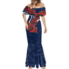Geelong Cats ANZAC Personalised Mermaid Dress Lest We Forget Poppy Camo