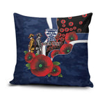 Geelong Cats ANZAC Personalised Pillow Cover Lest We Forget Poppy Camo