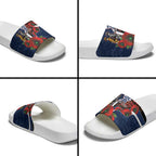 Geelong Cats ANZAC Personalised Slide Sandals Lest We Forget Poppy Camo