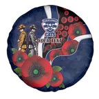 Geelong Cats ANZAC Personalised Spare Tire Cover Lest We Forget Poppy Camo