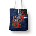 Geelong Cats ANZAC Personalised Tote Bag Lest We Forget Poppy Camo