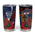 Geelong Cats ANZAC Personalised Tumbler Cup Lest We Forget Poppy Camo
