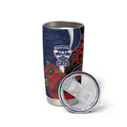 Geelong Cats ANZAC Personalised Tumbler Cup Lest We Forget Poppy Camo