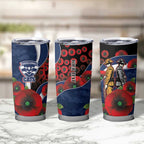 Geelong Cats ANZAC Personalised Tumbler Cup Lest We Forget Poppy Camo