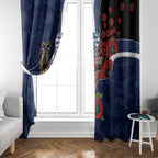 Geelong Cats ANZAC Personalised Window Curtain Lest We Forget Poppy Camo