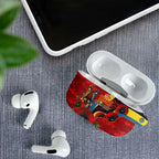 Gold Suns ANZAC Personalised AirPods Case Lest We Forget Poppy Camo