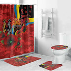 Gold Suns ANZAC Personalised Bathroom Set Lest We Forget Poppy Camo