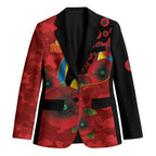 Gold Suns ANZAC Personalised Blazer Lest We Forget Poppy Camo