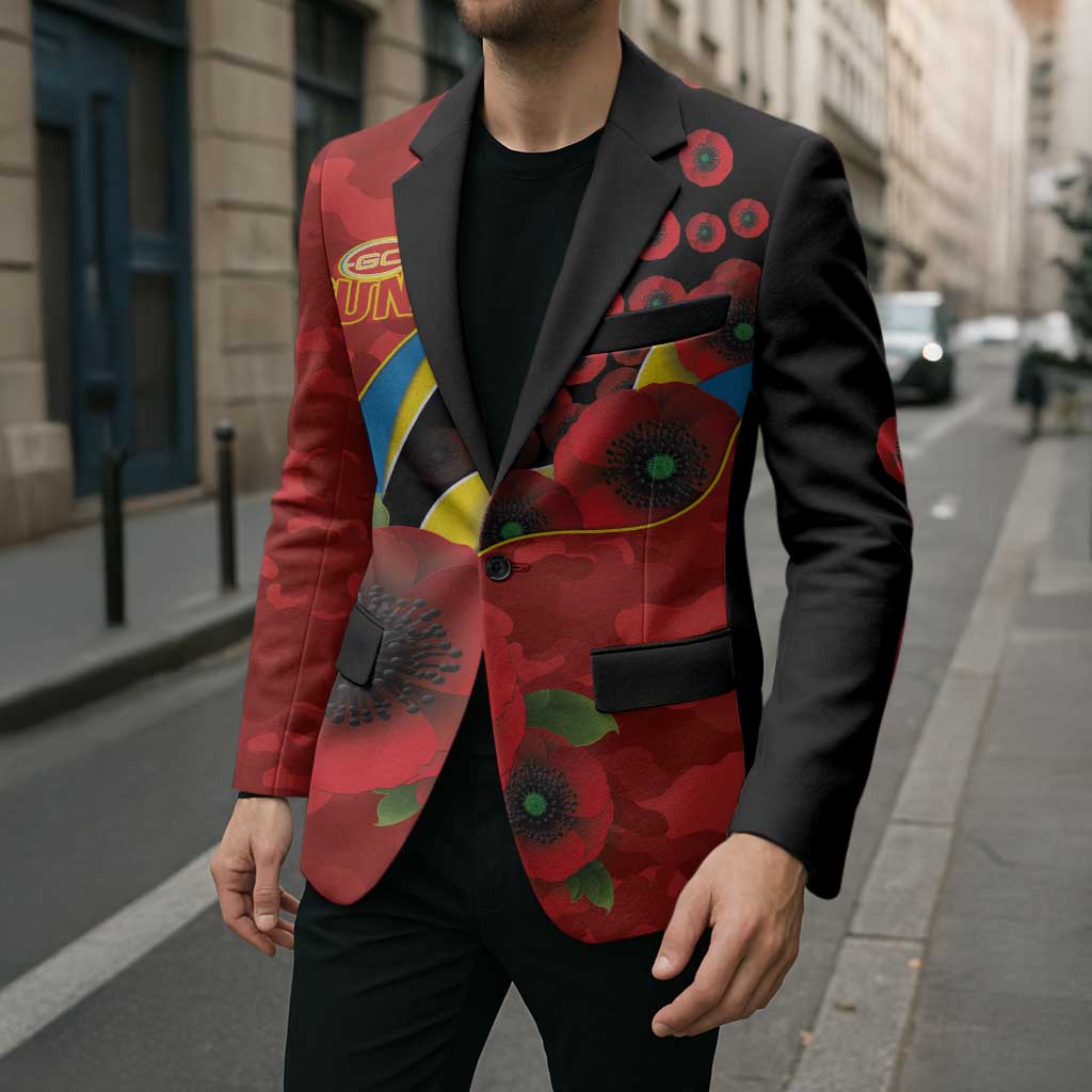 Gold Suns ANZAC Personalised Blazer Lest We Forget Poppy Camo