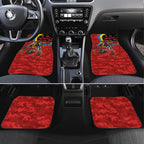 Gold Suns ANZAC Personalised Car Mats Lest We Forget Poppy Camo