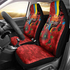 Gold Suns ANZAC Personalised Car Seat Cover Lest We Forget Poppy Camo