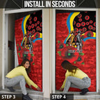 Gold Suns ANZAC Personalised Door Cover Lest We Forget Poppy Camo