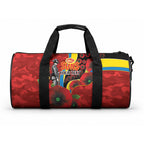 Gold Suns ANZAC Personalised Duffle Bag Lest We Forget Poppy Camo
