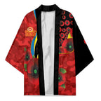 Gold Suns ANZAC Personalised Kimono Lest We Forget Poppy Camo