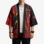 Gold Suns ANZAC Personalised Kimono Lest We Forget Poppy Camo