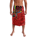 Gold Suns ANZAC Personalised Lavalava Lest We Forget Poppy Camo