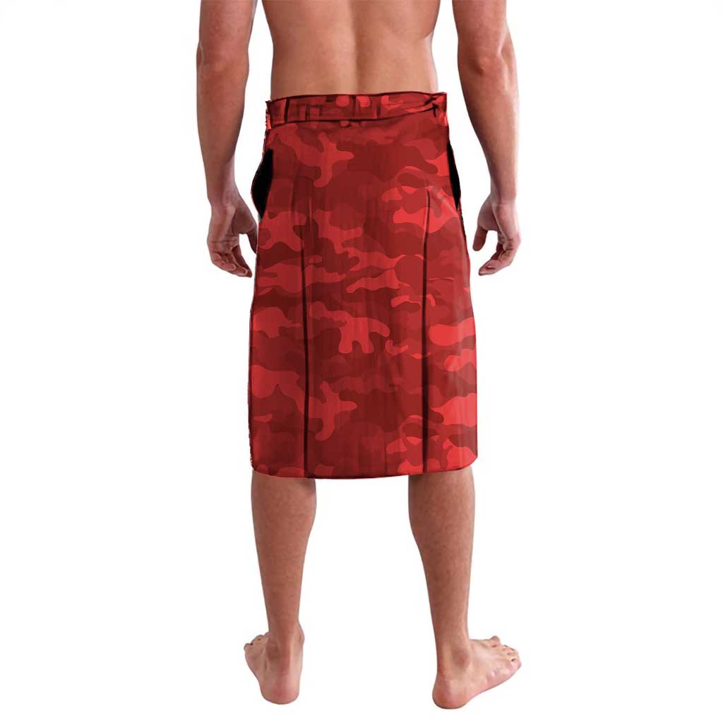 Gold Suns ANZAC Personalised Lavalava Lest We Forget Poppy Camo
