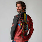 Gold Suns ANZAC Personalised Long Sleeve Polo Shirt Lest We Forget Poppy Camo