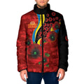 Gold Suns ANZAC Personalised Padded Jacket Lest We Forget Poppy Camo