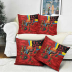 Gold Suns ANZAC Personalised Pillow Cover Lest We Forget Poppy Camo